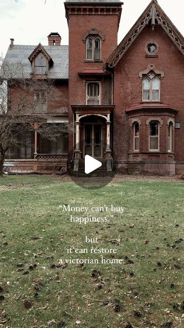 viv 🕸️ on Instagram: "Although, I think this victorian home is perfect as it is." Victorian Home Addition, 1800s Aesthetic House, Victorian House Aesthetic, Victorian Homes Exterior Colors, Victorian Farmhouse Interior, Small Victorian Homes, 1890s House, Old Victorian Homes Interior, Brick Victorian Homes