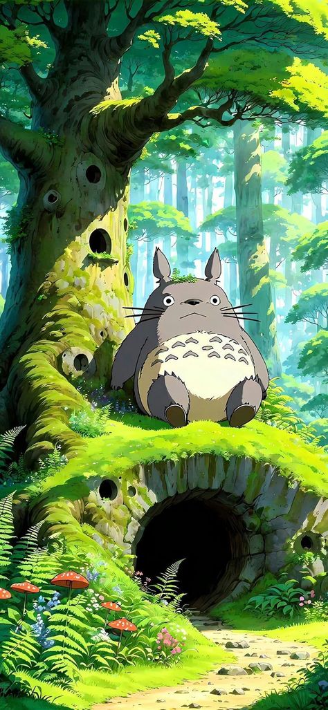 Totoro Art, Studio Ghibli Background, Japanese Animated Movies, Ghibli Artwork, Meaningful Drawings, Studio Ghibli Art, Ghibli Art, Background Art, Ghibli Movies