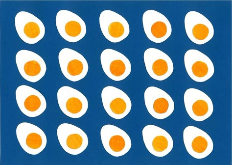 Eggs in their best form. Egg Illustration, Egg Egg, 달력 디자인, Graphisches Design, Primary Colours, Japanese Graphic Design, Egg Art, Pattern Texture, Food Illustration