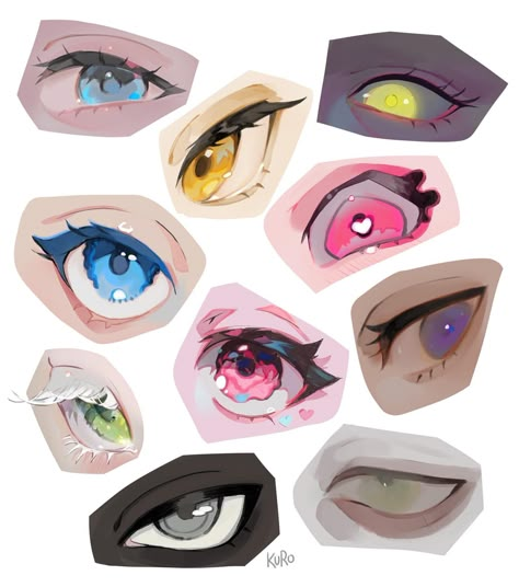 Anime Eye Styles, Eye Styles, All Spiderman, Eye Drawing Tutorials, Anime Eye Drawing, Anime Eyes, Art Refs, Anatomy Art, Art Tutorials Drawing