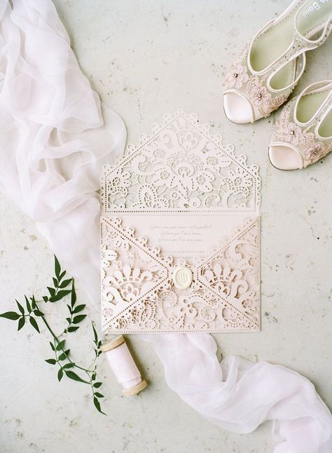 Wedding Photography Checklist, Rustic Wedding Decorations, Parisian Wedding, Lace Wedding Invitations, Cheap Wedding Invitations, Inexpensive Wedding Venues, Vintage Invitations, Laser Cut Wedding, Laser Cut Wedding Invitations