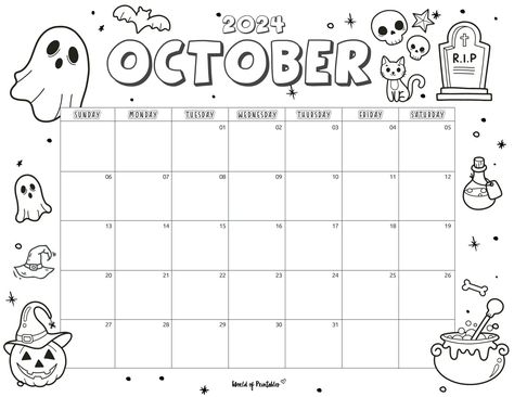 October Calander Ideas, Paper Calendar Ideas, Cute Halloween Calendar Ideas, October Calendar 2024 Aesthetic, October Calendar Ideas Whiteboard, Calender 2024 Aesthetic, Halloween Calendar Ideas, October Calendar 2024 White Board, 2024 October Calendar