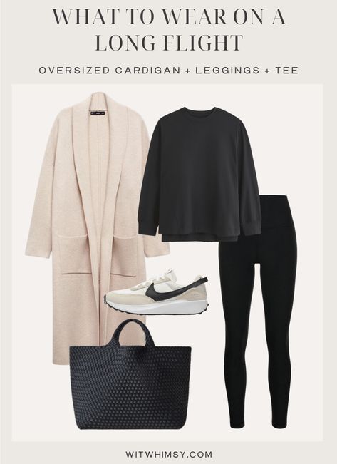 Ski Trip Airport Outfit, Layered Travel Outfit, Overseas Flight Outfit, Long Haul Flight Outfit Winter, Winter Plane Outfit, Warm Travel Outfits, Comfy Airport Outfit Long Flight, Comfortable Travel Outfit Long Flights, Airport Travel Outfits Long Flights