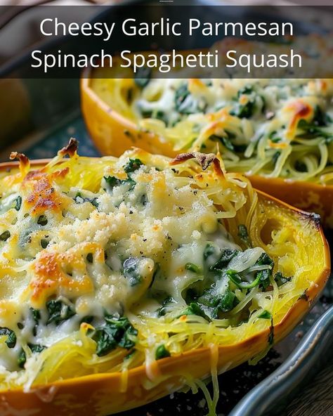 Spinach Spaghetti Squash, Spinach Spaghetti, Daikon Recipe, Parmesan Spinach, Ww Sides, Homemade Salsa Verde, Pasta Substitute, Cheese Alternatives, Green Enchilada Sauce