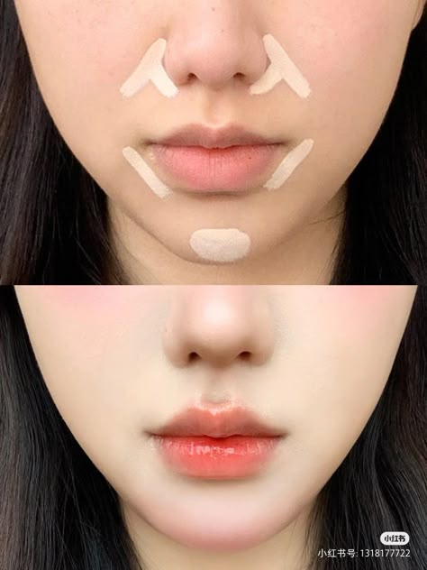 Makeup Ala Korea, Makeup Asia, Mekap Mata, Korean Makeup Tips, Asian Makeup Tutorials, Nose Makeup, Simple Makeup Tips, Doll Eye Makeup, Makeup Face Charts