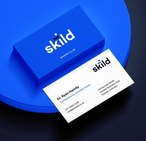 Branding Design Identity Style Guide for Skild. Skild is an aesthetics academy based in UK, providing training courses for healthcare professionals. They now have a modern, professional brand that conveys their values. Branding Design includes logo development, dark and light logo design, colour palette, custom illustrations and guidance on how the branding design can be used. Fatima Calligraphy, Light Logo Design, Branding Design Identity, Design Colour Palette, Agency Business Cards, Calligraphy Branding, Logo Development, Buisness Cards, Name Card Design