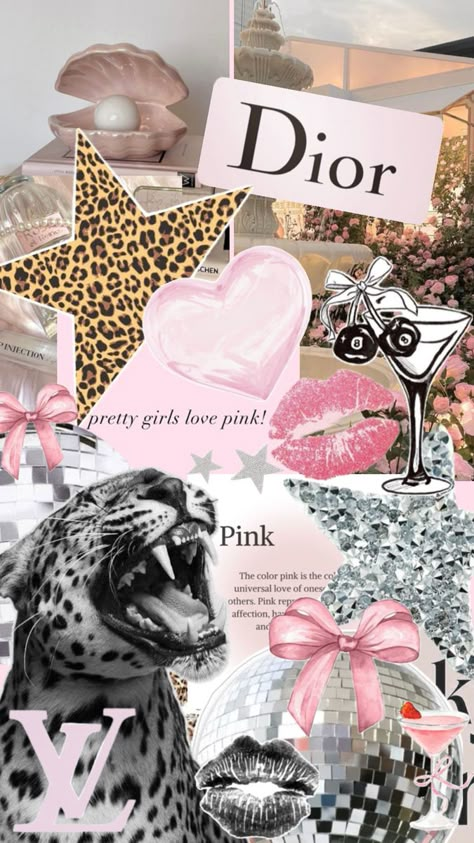 Dior Ipad Wallpaper, Tumblr Girly Aesthetic Wallpaper, Pink Iphone Asthetics, Y2k Widgets Pink, Pink Dior Wallpapers, Poster Astethic, Collage Wallpaper Pink, Juicy Couture Wallpaper, Pink Shuffle