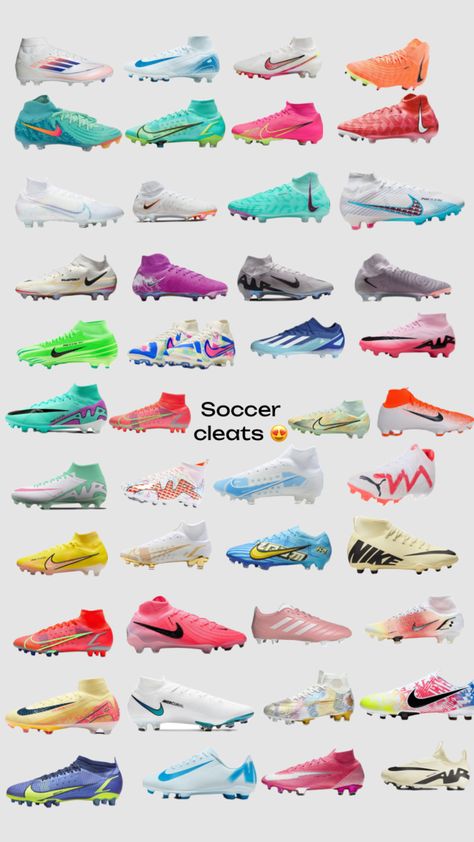 Soccer cleats 4 u Soccer Shoes Aesthetic, Flag Football Cleats, Soccer Needs, New Soccer Boots, Cute Soccer Cleats, Soccer Cleats Women, Custom Soccer Cleats, Soccer Fit, Pink Soccer Cleats