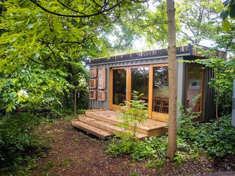 Gardens Illustrated, Contemporary Garden Rooms, Grass Roof, Garden Offices, Garden Cabins, Studio Shed, Garden Workshops, Backyard Studio, Container Buildings