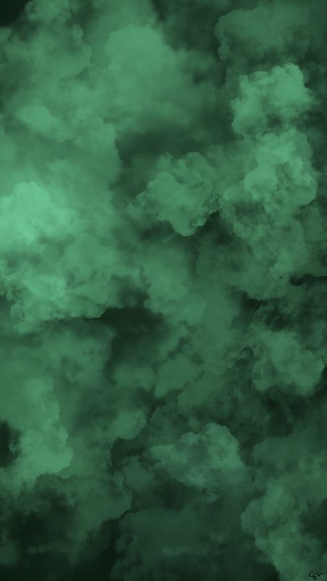 Jade Wallpaper Aesthetic, Green Clouds Aesthetic, Jade Aesthetic Wallpaper, Green Clouds Wallpaper, Hunter Green Wallpaper, Jade Background, Vibes Background, Jade Wallpaper, Stream Assets