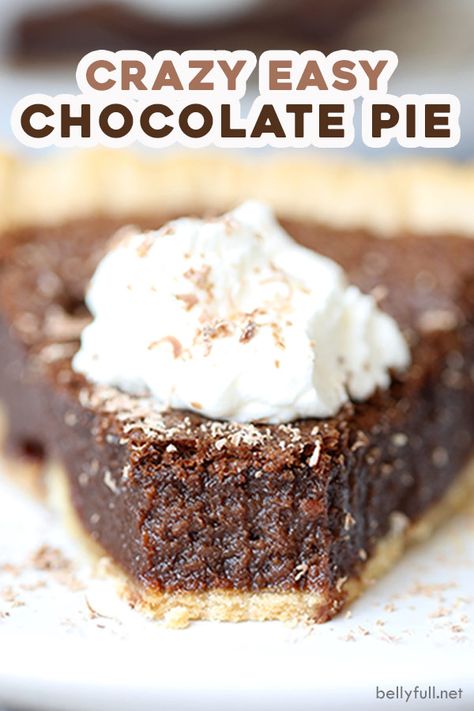 French Coconut Pie, Easy Chocolate Pie, Chocolate Chip Cookie Pie, Baking Pie, Craving Chocolate, Pie Chocolate, Dessert Halloween, Fudge Pie, Oreo Milkshake