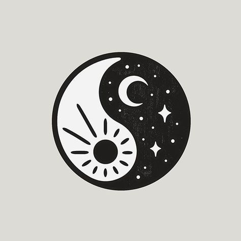 Tattoo Moon, Yin And Yang, Moon Sun, Ying Yang, Sun And Moon, Sun Moon, Yin Yang, Tattoo Inspo, Tattoos And Piercings