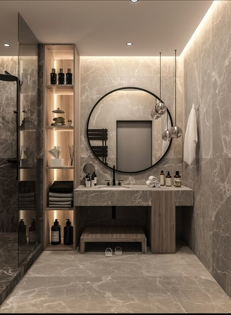 Bathroom Vibes, Bathroom Interior Design Modern, Bathroom Design Black, Bathroom Accent Wall, Organization Bathroom, Bathroom Vanity Designs, Washbasin Design, Latest Bathroom, Bathroom Decor Luxury