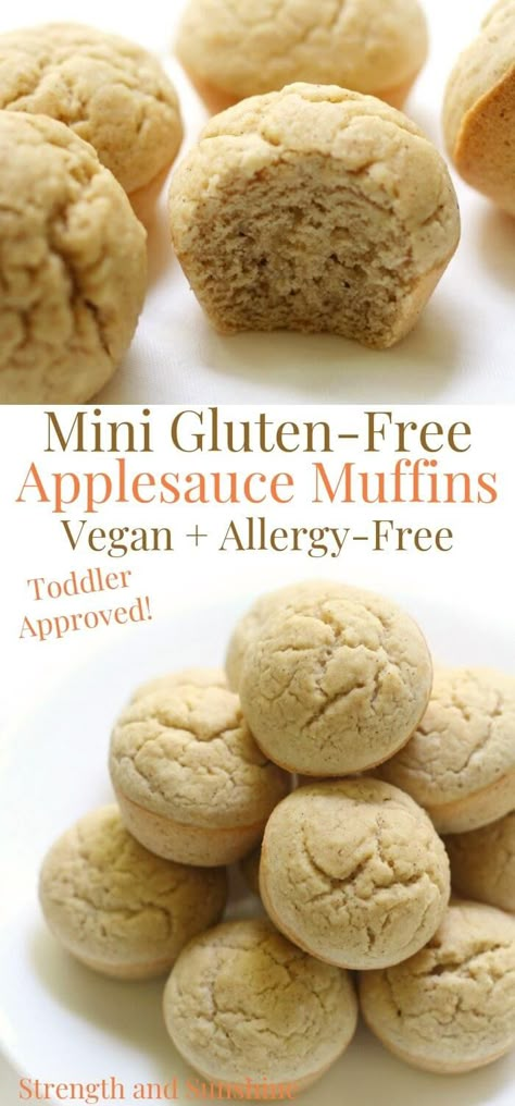 Fpies Friendly Recipes, Allergy Free Breakfast Recipes, Allergy Free Muffins, Gluten Free Toddler Snacks, Gluten Free Egg Free Muffins, Vegan Allergy Free Recipes, Gluten Free Recipes For Toddlers, Dairy Free Muffins For Kids, Allergen Free Muffins