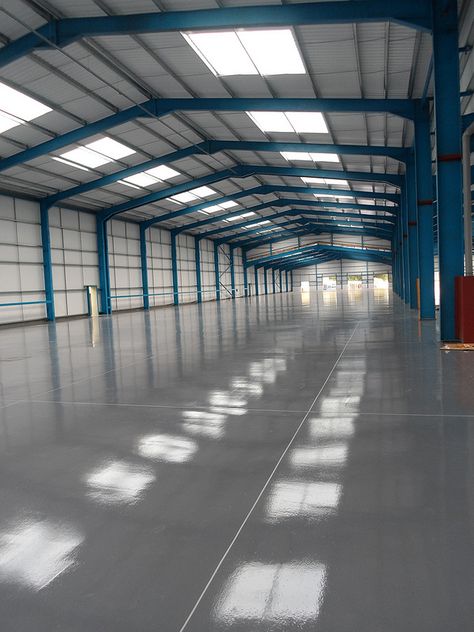 PumpFlor™ ResinFlor™ EP HB industrial flooring Border2 Industrial Shed Design, Warehouse Design Architecture, Factory Architecture Industrial Facade, Warehouse Design Exterior, Modern Warehouse Design, Metal Roof Construction, Industrial Building Design, Factory Facade, Aluminum Garage