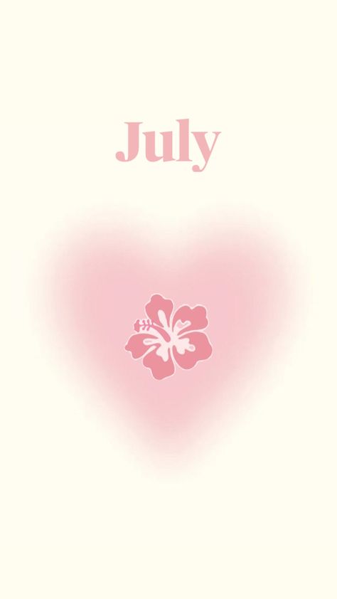 Pink wallpaper for July (the month of my birthday)July ✰  ♡  ྀིྀི My World Wallpaper, Pink July Wallpaper, Hello July Birthday Month, July Wallpaper Aesthetic Month, Pink September Wallpaper, July Wallpaper, July Wallpaper Iphone Calendar, Cute Home Screen Wallpaper, July 15