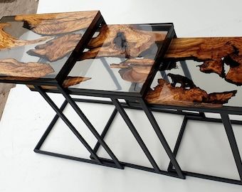 Coffee Table Alternatives, Unique Coffee Table Design, Resin And Wood Diy, Epoxy Wood Table, Epoxy Tables, Epoxy Projects, River Tables, Chic Coffee Table, Epoxy Ideas