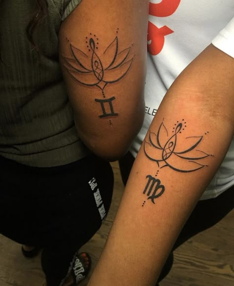 Baddie Matching Tattoos, Pretty Tattoos Black Women, Baddie Tattoo Ideas, Baddie Tattoos, Cousin Tattoos, Matching Friend Tattoos, Matching Sister Tattoos, Matching Friend, Pretty Hand Tattoos