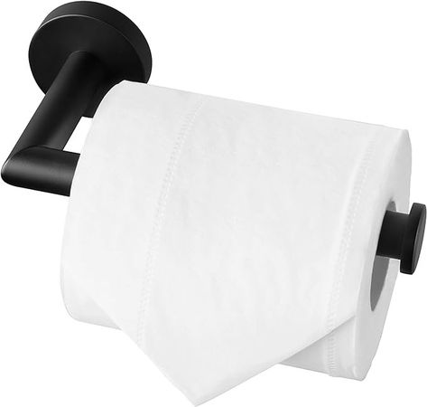 HITSLAM Black Toilet Roll Holder Wall Mounted SUS 304 Stainless Steel Matte Black Toilet Paper Holder Waterproof Rotateproof Toilet Tissue Holder for Bathroom : Amazon.co.uk: DIY & Tools Loo Roll Holders, Toilet Paper Holder Wall Mount, Stainless Steel Bathroom Accessories, Bathroom Tissue Holder, Black Toilet Paper Holder, Black Toilet Paper, Toilet Paper Holder Wall, Bathroom Toilet Paper Holders, Toilet Paper Roll Holder