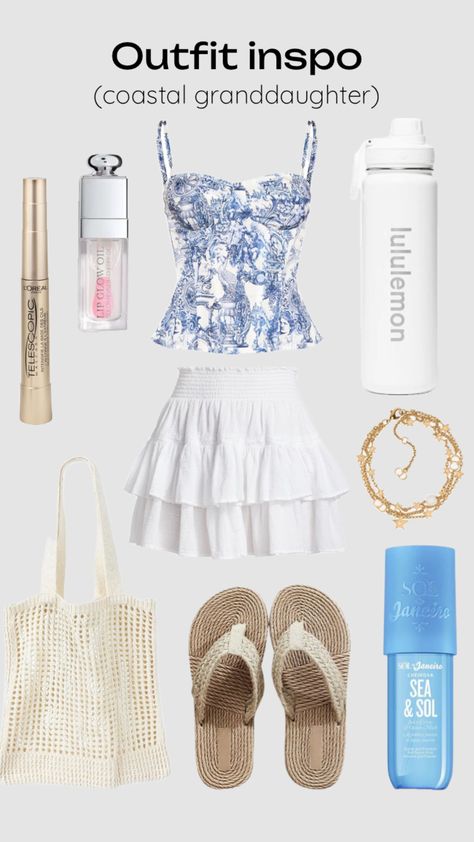 costal granddaughter outfit inspo #beachy #outfitinspo #coastaloutfit #beauty beachoutfit #aestheticoutfit #aesthetic #coastalgrandaughter #coastal Costal Granddaughter, Coastal Granddaughter, Lip Glow, Cute Fits, Dream Wardrobe, Fitness Inspo, Beach Outfit, Aesthetic Clothes, Summer Outfits