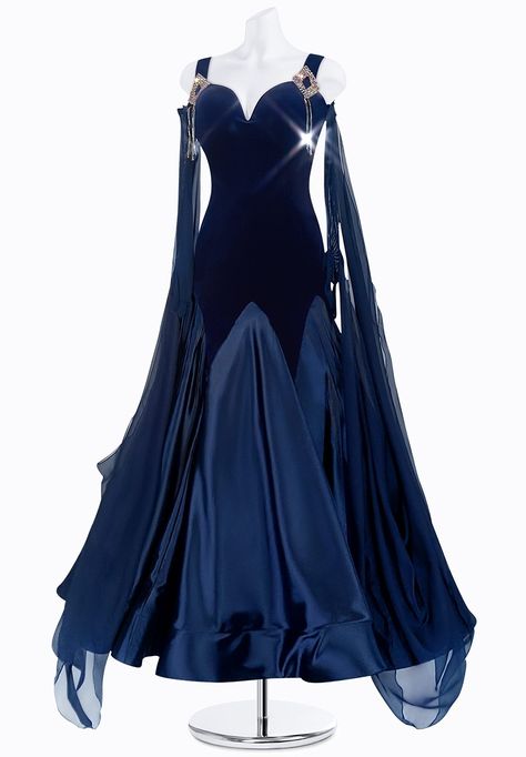 Ballroom/Smooth Dresses for Dance Competition - DanceShopper Ballroom Prom Dresses, Standard Dresses Ballroom, American Smooth Dress, Dresses For Dance, Ballroom Dancing Dress, Ballroom Dance Dresses Standard, Smooth Ballroom Dress, Standard Dance Dress, Ballroom Standard Dress