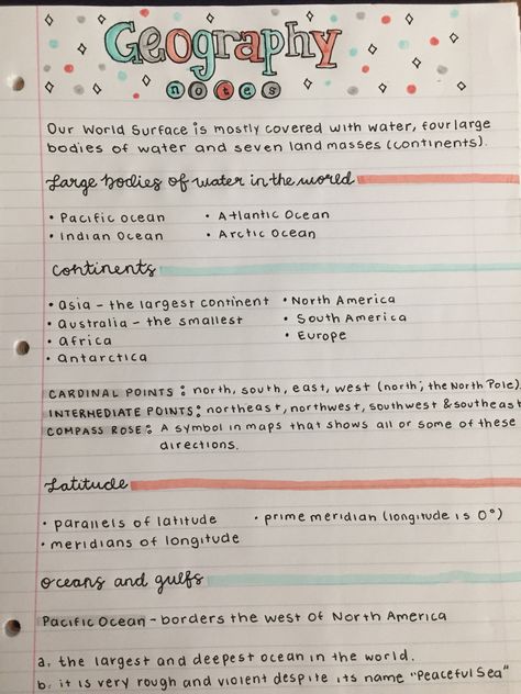 Best Study Notes Layout, Study Notes Pretty Ideas History, Note Taking For History, Study Notes For Science, Aesthetic School Notes Ideas Science, Class Notes Math, Aesthetic Note Inspiration, Asthetic Notes Geography, Cute Geography Notes