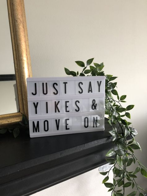 Light box quote funny living room Light Up Letter Board Quotes, Cinema Box Quotes, Quotes For Light Boxes, Light Up Letter Board Ideas, Light Box Messages, Light Up Box Quotes, Light Up Board Quotes, Light Box Sign Ideas, Light Board Quotes