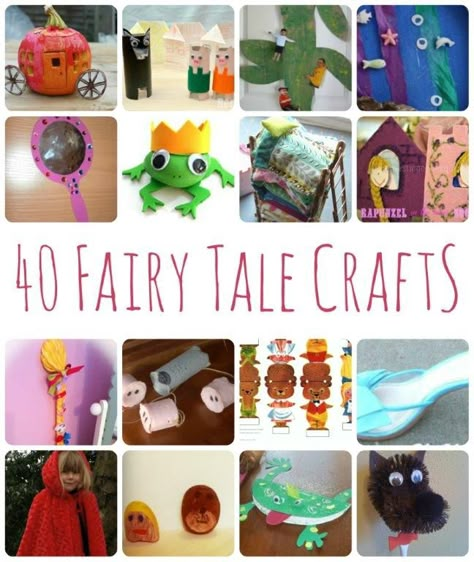 We LOVE LOVE LOVE Fairy Tales... and there is nothing better than soe good Fairy Tale crafts to go with them. Here we have a set of 40 Fairy Tale crafts for you - from Rapunzel Crafts, to Golidlocks Crafts to Cinderella... what is YOUR favourite fairy tale? Fairy Tale Crafts For Kids, Fairy Tale Classroom, Fairy Tales Preschool Activities, Fairy Tale Projects, Fairy Tales Preschool, Original Fairy Tales, Fairy Tale Activities, Fairy Tale Crafts, Pre K Worksheets