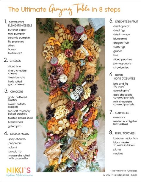 Grazing Table Ideas 20 People, Grazing Table For 200 People, Harvest Table Food Ideas, Grazing Table For 50 People, Cheap Grazing Table Ideas, Graze Boards, Grazing Platter Ideas, Graze Table, Buffet Setup