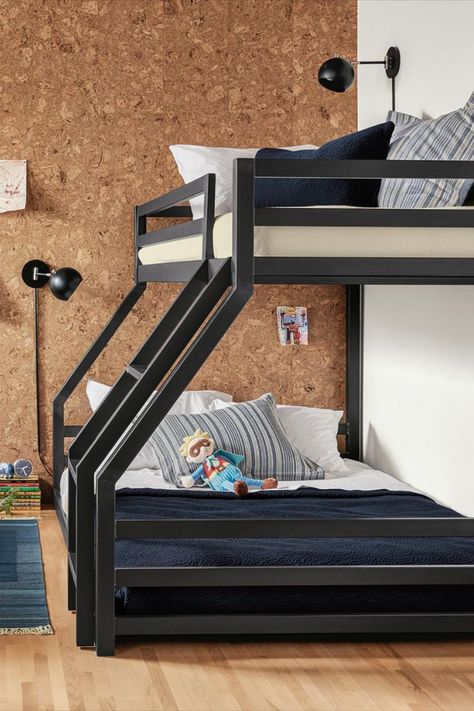 Boy Bedroom Furniture, Mini Bunk Bed, Modern Bunk Beds For Girls Room, Bunk Bed Designs For Teens, Sharing Bed, Bunk Beds Small Room, Bunk Beds For Boys Room, Bunk Beds For Kids, Beach Bedding Sets