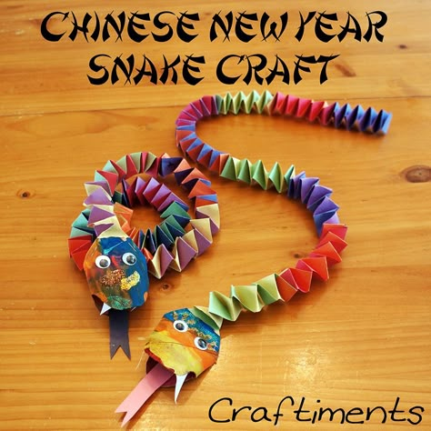 Chinese New Year Snake Craft - Craftiments.com Kids Crafts Boys, Appetizers Crockpot, News Years Crafts For Kids, Chinese New Year Craft, New Year Crafts For Kids, Snake Crafts, New Year Craft, Chinese New Year Crafts For Kids, Chinese New Year Activities