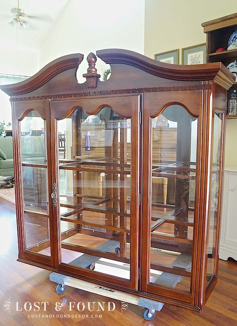 Painted China Cabinet Ideas, Refinished China Cabinet, Dining Room Furniture Makeover, China Cabinet Makeovers, Cherry China Cabinet, Repurposed China Cabinet, Large China Cabinet, Painted China Cabinet, China Hutch Makeover