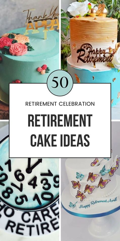 Make a mom’s retirement party extra special with beautiful cake ideas! These cakes feature pastel colors, floral decorations, and elegant fondant touches perfect for women and teachers. From funny themes to heartfelt designs, these cakes will make the day unforgettable. Save this pin to your Retirement Party Cakes board and explore more designs in the article! Nurse Retirement Cake Ideas, Retirement Party Dessert Table, Retirement Cakes Ideas For Women Funny, Retirement Food Ideas, Funny Retirement Cakes, Pastel Cake Ideas, Retirement Cakes Ideas For Women, Retirement Party Ideas Decorations, Retirement Party Decorations For Women