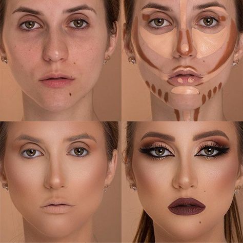 Practical Tips On How To Do Makeup Like A Pro | Glaminati.com Make Up Like A Pro, How To Do Foundation, How To Do Contour, Foundation Step By Step, Easy Contour, Makeup Placement, What Is Makeup, Teknik Makeup, Makeup Zombie