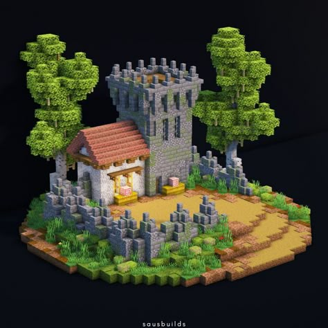 Things To Add To Your Medieval Minecraft World, Medieval Well Minecraft, Minecraft Medieval Watermill, Tiny Castle Minecraft, Medieval Fantasy Minecraft House, Armorer Minecraft House, Minecraft Medieval Barracks, Minecraft Archery House, Minecraft Medieval Fantasy Builds