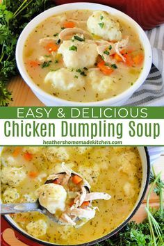 Chicken Dumpling Soup With Rotisserie Chicken, Chicken Dumplings Soup Recipe, Dumpling Chicken Soup, Healthy Chicken And Dumpling Soup, Chicken Soup And Dumplings, Healthy Chicken Dumpling Soup, Easy Chicken Dumpling Soup, Healthy Chicken And Dumplings, Dumpling Soup Recipe