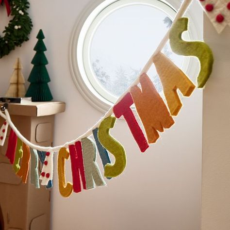 Christmas garland mantle