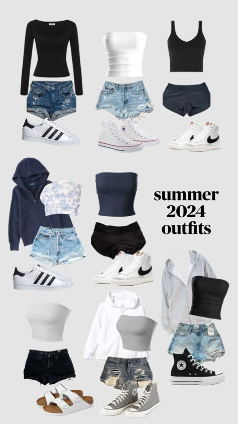 #fyp Outfits For Summer, Cute Nike Outfits, Preppy Summer Outfits, Outfit Inspo Summer, Casual Preppy Outfits, Outfit Inspo Casual, Trendy Outfits For Teens, Cute Lazy Outfits, Cute Lazy Day Outfits