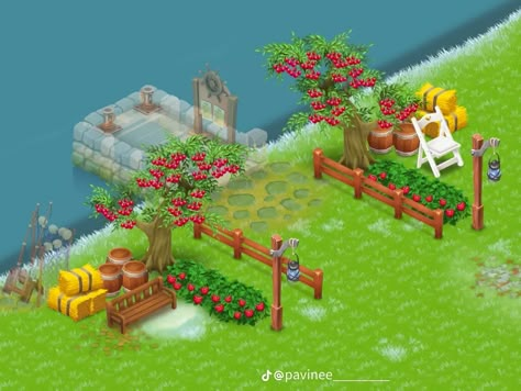 Fattoria Hay Day, Hayday Farm Design Level 35, Hayday Inspo Simple, Hay Day Farm Design Level 34, Hay Day Farm Name Ideas, Hay Day Flower Shop, Hay Day Farm Design House, Best Hay Day Farm Layout, Hay Day Whole Farm Design