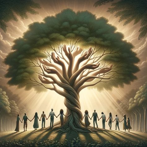 Human Imperfection, Intertwined Hands, Marketing Objectives, Diverse Group Of People, Human Tree, Back Layers, Importance Of Trees, People Holding Hands, Human Painting