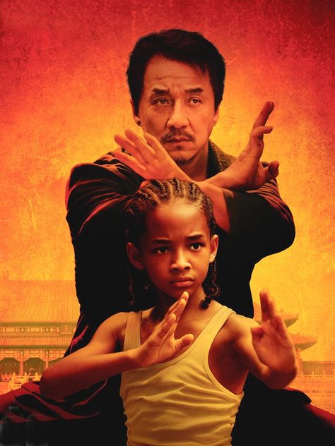 Karate Kid 5 (The Karate Kid) 2010. Jackie Chan y Jaden Smith The Karate Kid 2010, Kids Movie Poster, Karate Kid 2010, Drama Films, Tam Film, Karate Kid Movie, The Karate Kid, Jaden Smith, Kids' Movies