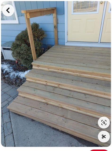 Cement Steps, Front Stairs, Deck Seating, Deck Steps, Side Yards, Mobile Home Porch, Outdoor Steps, Front Steps, Concrete Steps