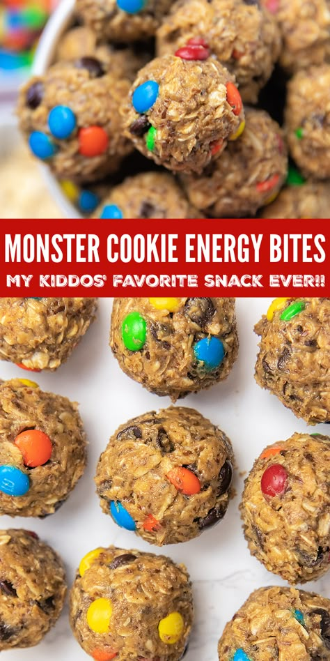 Protein Snacks For Kids, Protein Balls Recipes, Easy Protein, Monster Cookie, Healthy Protein Snacks, Protein Bites, Summer Snacks, Protein Ball, Toddler Snacks