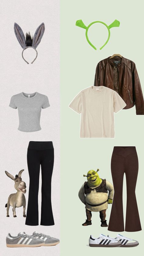 Sherk and donkey #sherk #halloween #2024 #silly #trend Shrek And Donkey Costume, Halloween Duo Costumes, Halloween Costume Duo, Shrek And Donkey, Universal Outfits, Donkey Costume, Costume Duo, Shrek Costumes, Silly Halloween