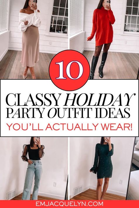 Chic Holiday Party Outfit, Winter Cocktail Party Outfit, Holiday Party Outfits Women, Holiday Outfit Ideas For Women, Party Outfit Ideas For Women, Holiday Dinner Outfit, Holiday Party Outfit Casual, Chic Holiday Party, Classy Holiday Party