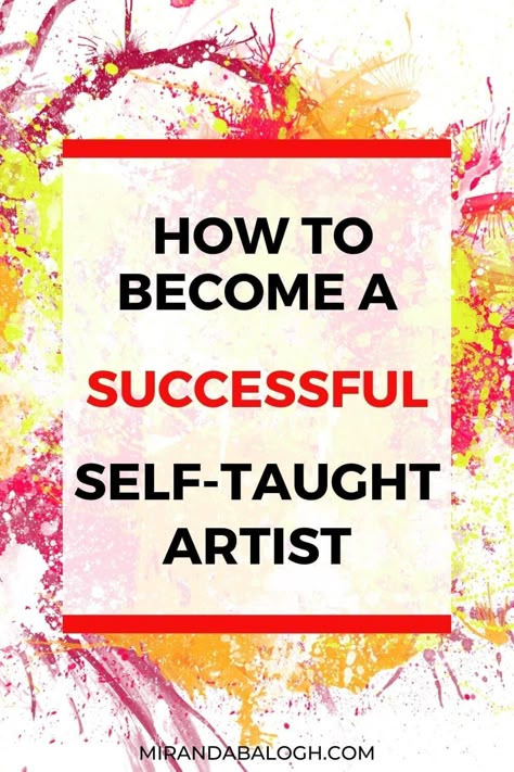 Is it bad to be a self-taught artist? Of course not! In fact, many successful artists such as Vincent van Gogh were self-taught. That’s why, in the self-taught artist vs trained artist debate, there are many advantages and disadvantages that each type of artist experiences. So, if you want to become the best, use these helpful artist tips to learn how to become a successful self-taught artist. How To Become An Art Teacher, Becoming An Artist, How To Be A Better Artist, Successful Artist, Tips For Artists, Art Criticism, Self Taught Artist, Art Advice, Art Theory