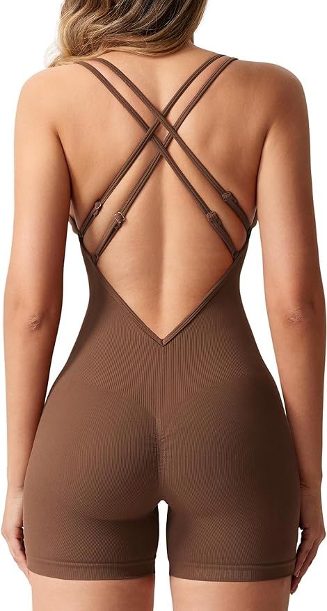 YEOREO Jeni Scrunch Butt Form Fitting Romper Shorts Sexy Backless Bodysuits For Women Body Shaper Workout Jumpsuits Workout Bodysuit, Romper Shorts, Backless Bodysuit, Fitted Jumpsuit, Backless Jumpsuit, Women Body, Women Shorts, Body Shaper, Body Shapers