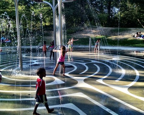 Super Spray Parks in the Seattle Area - ParentMap Fountain Park, Wading Pool, Spray Park, Taman Air, Water Playground, Splash Park, Entry Stairs, Landscape Architecture Design, Kid Pool