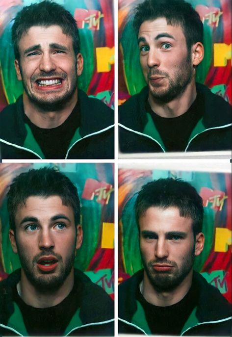 Chris Evans marvel superhero y2k young Chris Evans hot cute photo booth picture celebrity photos MTV early 2000s Christopher Robert Evans, Christopher Evans, Robert Evans, Chris Evans Captain America, Marvel Actors, Man Thing Marvel, Marvel 3, Henry Cavill, Steve Rogers