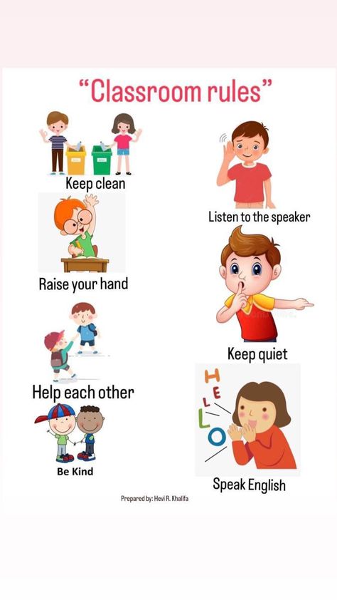 English Class Rules, Class Rules Preschool, Classroom Rules Kindergarten, Good Manners Chart, Classroom Rules For Kindergarten, Kindergarten Class Rules, Classroom Rules Chart, Preschool Class Rules, Good Manners For Kids